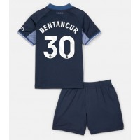 Billiga Tottenham Hotspur Rodrigo Bentancur #30 Barnkläder Borta fotbollskläder till baby 2023-24 Kortärmad (+ Korta byxor)